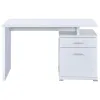 CoasterEveryday 800110 Irving - 2-Drawer Office Computer Desk - White