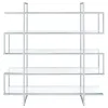 CoasterElevations 801304 Elmer - 5-Shelf Bookshelf - Clear And Chrome