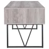 CoasterEveryday 801999 Analiese - 4-Drawer Writing Desk - Gray Driftwood