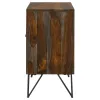 CoasterEssence 959615 Macon - 2 Door Sheesham Wood Storage Accent Cabinet - Gray