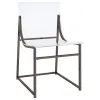 Coaster Fine Furniture 121142 Adino - Acrylic Dining Side Chair (Set of 2) - Black Nickel