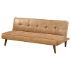 Coaster Fine Furniture 360234 Jenson - Upholstered Tufted Convertible Sofa Bed - Saddle Brown