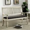 Furniture of America CM3089LV Georgia - Loveseat Bench - Antique White / Gray