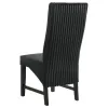 Coaster Fine Furniture 106387 Barrand - Upholstered Dining Side Chair (Set of 2) - Black