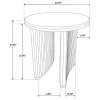 Coaster Fine Furniture 722937 Adina - Round Wood Side End Table - Distressed Light Brown