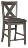 Ashley Furniture D388-124 Caitbrook - Upholstered Barstool (Set of 2) - Gray