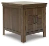 Ashley Furniture T731-3 Moriville - Rectangular End Table - Grayish Brown