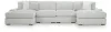 Ashley Furniture 25903S5 Ashley Furniture 25903S5 Stupendous - 4-Piece Sectional With Double Chaise - Alloy