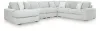 Ashley Furniture 25903S8 Ashley Furniture 25903S8 Stupendous - 5-Piece Sectional With LAF Corner Chaise - Alloy