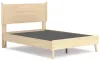 Ashley Furniture EB2444/231/245/156/112 Ashley Furniture EB2444/231/245/156/112 Cabinella - 4 Pc. - Dresser, Chest, Full Platform Panel Bed - Tan