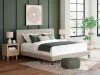 Ashley Furniture B1199/231/36/94 Ashley Furniture B1199/231/36/94 Cielden - 3 Pc. - Dresser, Mirror, California King Upholstered Bed With Roll Slats - Soft Gray / Beige