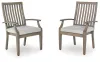 Ashley Furniture P701-601A Rainier Ranch - Arm Chair With Cushion (Set of 2) - Brown / Beige