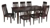 Ashley Furniture D596/35/01(8) Ashley Furniture D596/35/01(8) Haddigan - 9 Pc. - Extension Table, 8 Side Chairs - Dark Brown
