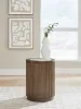 Ashley Furniture T658-6 Hadonna - Round End Table - Brown