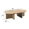 ACME LV05315 Markku - Coffee Table With Natural Marble - Oak