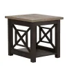 Liberty Furniture 422-OT1020 Heatherbrook - End Table - Charcoal & Ash