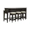Liberty Furniture 792-OT-4PCS Mill Creek - 4 Piece Console Set (Bar Console & 3 Stools) - Peppercorn