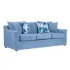 New Classic U1270-30-BLU Sylvie - Sofa With 4 Accent Pillows - Slate Blue