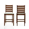 New Classic D1652B-22 New Classic D1652B-22 Pascal - Ladderback Counter Chair (Set of 2) - Walnut