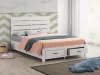 CoasterEveryday 207050KE Brantford - Wood Eastern King Storage Panel Bed - Coastal White