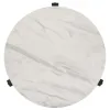 CoasterEssence 753537 Tandi - Round Faux Marble Side End Table - White And Black