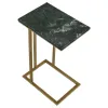 CoasterEssence 936035 Vicente - Marble Top C-Shaped Sofa Side Table - Green