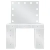 Coaster Fine Furniture 930245 Regina - Makeup Vanity Table Set With Lighting - White