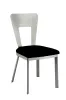 Furniture of America CM3728SC-2PK Nova - Side Chair (Set of 2) - Silver / Black
