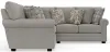 Jackson Furniture Industries 3345/62/42-26 Jackson Furniture Industries 3345/62/42-26 Livingston - 2 Piece Sectional With Comfort Coil Seating And 9 Accent Pillows Included - Linen