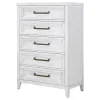 CoasterEveryday 224845 Marielle - 5-Drawer Bedroom Chest - Distressed White