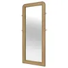 Coaster Fine Furniture 224309 Arini - Cane Weave Full Length Standing Floor Mirror - Sand Wash