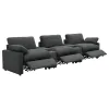 Coaster Fine Furniture 609531PT Collins - 5 Piece Power Reclining Home Theater Seating - Dark Gray