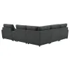 Coaster Fine Furniture 609530P-SET Collins - 6 Piece Modular Power Reclining Sectional - Dark Gray