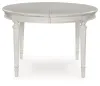 Benchcraft® D795/35/01(2)/60 Montelaine - 6 Pc. - Dining Room Extension Table, 4 Side Chairs, Server - Antique White