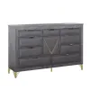New Classic B1826-050 Symmetry - 10 Drawer Dresser - Charcoal