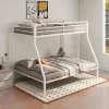 Coaster Fine Furniture 460365WHT Alevera - Metal Twin Over Full Bunk Bed With Ladder - White