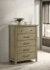 Coaster Fine Furniture 207535 Hazlewood - 5-Drawer Bedroom Chest Of Drawers - Vineyard Oak