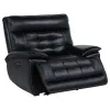 Coaster Fine Furniture 609613PP Hewitt - Leather Upholstered Dual Power Recliner Chair - Black