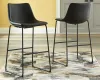 Ashley Furniture D372-630 Ashley Furniture D372-630 Centiar - Tall UPH Barstool (Set of 2) - Black