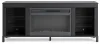 Ashley Furniture W2721-168 Cayberry - TV Stand With Fireplace - Black