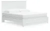 Ashley Furniture B139/31/35/72/197/91(2) Ashley Furniture B139/31/35/72/197/91(2) Bostwick Shoals - 6 Pc. - Dresser, Mirror, King Panel Bed With Framed Footboard, 2 Nightstands - White