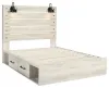 Ashley Furniture B192B17 Ashley Furniture B192B17 Cambeck - Queen Panel Bed With Side Storage Drawers - Whitewash