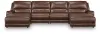 Ashley Furniture PCU62607S37 Ashley Furniture PCU62607S37 DeepWakes - 4-Piece Power Reclining Sectional With Double Chaise And 2 Power Armless Recliners - Canyon