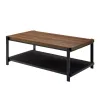 New Classic T4138-3P-BRN Linea - 3 Piece Occasional Set (1 Coffee & 2 End Tables) - Black / Brown