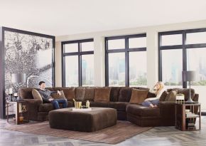 Jackson 437612-1806/49 Mammoth Modular Sectional - 40" Cocktail Ottoman - Chocolate