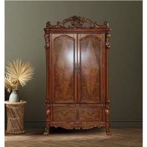 ACME 12147 Dresden - Wardrobe/TV Armoire - Cherry Oak
