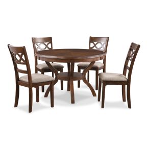 New Classic D1719-50S-CHY Cori - 5 Piece Round Dining Set - Cherry