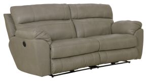 Catnapper 64071-1273/56-3073/56 Costa - Top Grain Italian Leather Power Lay Flat Reclining Sofa - Putty