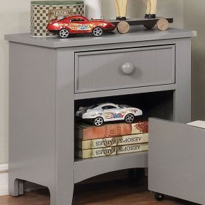 Furniture of America CM7905GY-N Caren - Nightstand - Gray
