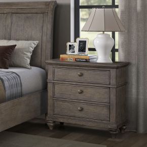 Liberty Furniture 104G-BR61 Twin Lakes - Nightstand With Charging Station - Gray